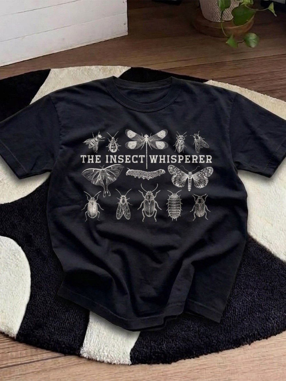 The Insect Whisperer Shirt, Nature Bug Graphic Tee - Black